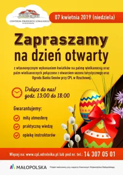 Dzień Otwarty w Centrum Produktu Lokalnego - 7 kwietnia 2019r.