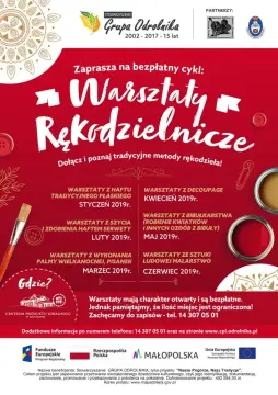 I półrocze 2019 roku z warsztatami rękodzielniczymi w Centrum Produktu Lokalnego w Rzuchowej